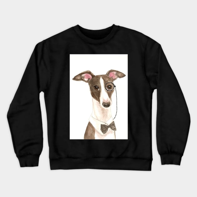 MJ Italian Greyhound Crewneck Sweatshirt by mjillustrates